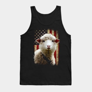 Woolly Wonders Sheep Chronicles, Stylish Tee Extravaganza Tank Top